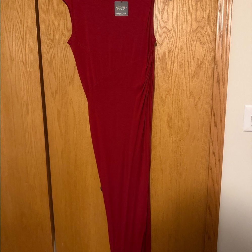 Donna Karan Vibrant Red Dress